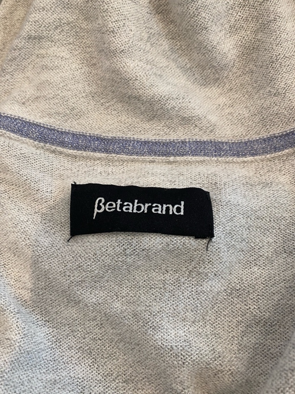 BETABRAND No Sweat(er) Wrap Gray Cardigan L - Picture 5 of 6
